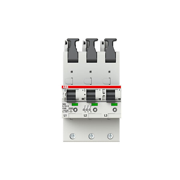 ABB Hauptsicherungsautomat o.Schienenadapter S751/3-E63